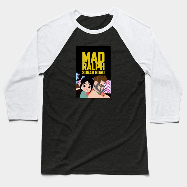 Mad Ralph: Sugar Road Baseball T-Shirt by Leidemer Illustration 